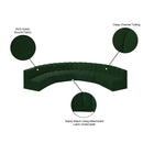  Manufacturer Color_Green -- Arc 162" Green Boucle Fabric Upholstered 7 pc Modular Sectional IMAGE 10