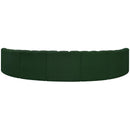  Manufacturer Color_Green -- Arc 162" Green Boucle Fabric Upholstered 7 pc Modular Sectional IMAGE 3