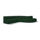  Manufacturer Color_Green -- Arc 170" Green Boucle Fabric Upholstered 7 pc Modular Sectional IMAGE 1