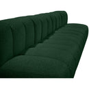  Manufacturer Color_Green -- Arc 170" Green Boucle Fabric Upholstered 7 pc Modular Sectional IMAGE 9