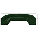  Manufacturer Color_Green -- Arc 150" Green Boucle Fabric Upholstered 8 pc Modular Sectional IMAGE 10