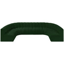 Meridian Arc Green Boucle Fabric 8 pc Modular Sectional IMAGE 5