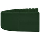 Manufacturer Color_Green -- Arc 150" Green Boucle Fabric Upholstered 8 pc Modular Sectional IMAGE 6