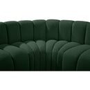  Manufacturer Color_Green -- Arc 150" Green Boucle Fabric Upholstered 8 pc Modular Sectional IMAGE 8