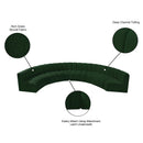  Manufacturer Color_Green -- Arc 162" Green Boucle Fabric Upholstered 8 pc Modular Sectional IMAGE 10