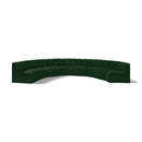  Manufacturer Color_Green -- Arc 162" Green Boucle Fabric Upholstered 8 pc Modular Sectional IMAGE 1