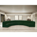  Manufacturer Color_Green -- Arc 162" Green Boucle Fabric Upholstered 8 pc Modular Sectional IMAGE 2
