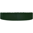  Manufacturer Color_Green -- Arc 162" Green Boucle Fabric Upholstered 8 pc Modular Sectional IMAGE 3