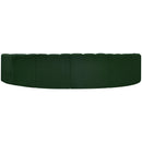 Meridian Arc Green Boucle Fabric 8 pc Modular Sectional IMAGE 3