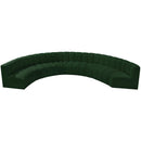  Manufacturer Color_Green -- Arc 162" Green Boucle Fabric Upholstered 8 pc Modular Sectional IMAGE 5