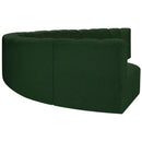  Manufacturer Color_Green -- Arc 162" Green Boucle Fabric Upholstered 8 pc Modular Sectional IMAGE 6