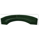  Manufacturer Color_Green -- Arc 162" Green Boucle Fabric Upholstered 8 pc Modular Sectional IMAGE 9
