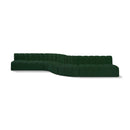  Manufacturer Color_Green -- Arc 197" Green Boucle Fabric Upholstered 8 pc Modular Sectional IMAGE 1