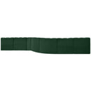  Manufacturer Color_Green -- Arc 197" Green Boucle Fabric Upholstered 8 pc Modular Sectional IMAGE 3