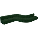  Manufacturer Color_Green -- Arc 197" Green Boucle Fabric Upholstered 8 pc Modular Sectional IMAGE 4