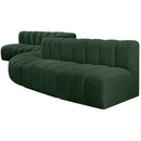  Manufacturer Color_Green -- Arc 197" Green Boucle Fabric Upholstered 8 pc Modular Sectional IMAGE 5