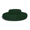 Meridian Arc Green Boucle Fabric 8 pc Modular Sectional IMAGE 1