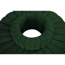  Manufacturer Color_Green -- Arc 90" Green Boucle Fabric Upholstered 8 pc Modular Sectional IMAGE 5