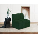  Manufacturer Color_Green -- Arc Green Boucle Fabric Upholstered Modular Straight Chair IMAGE 2