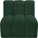 Manufacturer Color_Green -- Arc Green Boucle Fabric Upholstered Modular Straight Chair IMAGE 4