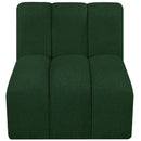 Manufacturer Color_Green -- Arc Green Boucle Fabric Upholstered Modular Straight Chair IMAGE 5