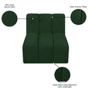  Manufacturer Color_Green -- Arc Green Boucle Fabric Upholstered Modular Straight Chair IMAGE 8
