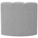  Manufacturer Color_Grey -- Arc Grey Boucle Fabric Upholstered Modular Curved Corner Chair IMAGE 3