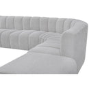  Manufacturer Color_Grey -- Arc 161" Grey Boucle Fabric Upholstered 10 pc Modular Sectional IMAGE 7