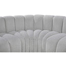  Manufacturer Color_Grey -- Arc 80" Grey Boucle Fabric Upholstered 3 pc Modular Sectional IMAGE 7