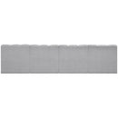 Meridian Arc Grey Boucle Fabric 4 pc Modular Sectional IMAGE 3