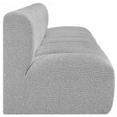  Manufacturer Color_Grey -- Arc 119" Grey Boucle Fabric Upholstered 4 pc Modular Sectional IMAGE 6
