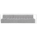  Manufacturer Color_Grey -- Arc 119" Grey Boucle Fabric Upholstered 4 pc Modular Sectional IMAGE 8