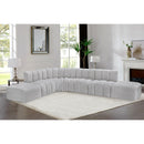  Manufacturer Color_Grey -- Arc 172" Grey Boucle Fabric Upholstered 7 pc Modular Sectional IMAGE 2