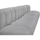  Manufacturer Color_Grey -- Arc 170" Grey Boucle Fabric Upholstered 7 pc Modular Sectional IMAGE 9