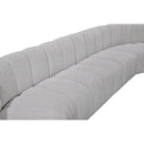  Manufacturer Color_Grey -- Arc 150" Grey Boucle Fabric Upholstered 8 pc Modular Sectional IMAGE 9
