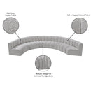  Manufacturer Color_Grey -- Arc 162" Grey Boucle Fabric Upholstered 8 pc Modular Sectional IMAGE 10