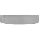  Manufacturer Color_Grey -- Arc 162" Grey Boucle Fabric Upholstered 8 pc Modular Sectional IMAGE 3