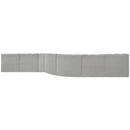  Manufacturer Color_Grey -- Arc 197" Grey Boucle Fabric Upholstered 8 pc Modular Sectional IMAGE 3