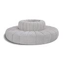  Manufacturer Color_Grey -- Arc 90" Grey Boucle Fabric Upholstered 8 pc Modular Sectional IMAGE 1