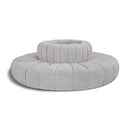 Meridian Arc Grey Boucle Fabric 8 pc Modular Sectional IMAGE 1