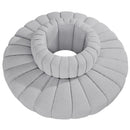  Manufacturer Color_Grey -- Arc 90" Grey Boucle Fabric Upholstered 8 pc Modular Sectional IMAGE 3