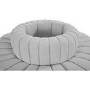  Manufacturer Color_Grey -- Arc 90" Grey Boucle Fabric Upholstered 8 pc Modular Sectional IMAGE 4
