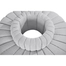 Meridian Arc Grey Boucle Fabric 8 pc Modular Sectional IMAGE 5