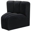  Manufacturer Color_Black -- Meridian Arc Stationary Fabric Chair IMAGE 6
