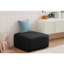  Manufacturer Color_Black -- Meridian Arc Fabric Ottoman IMAGE 2