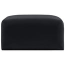  Manufacturer Color_Black -- Meridian Arc Fabric Ottoman IMAGE 4