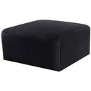  Manufacturer Color_Black -- Meridian Arc Fabric Ottoman IMAGE 5