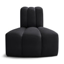 Meridian Arc Black Velvet Reverse Corner IMAGE 1
