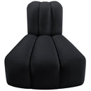  Manufacturer Color_Black -- Meridian Arc Stationary Fabric Chair IMAGE 4