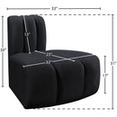  Manufacturer Color_Black -- Meridian Arc Stationary Fabric Chair IMAGE 8